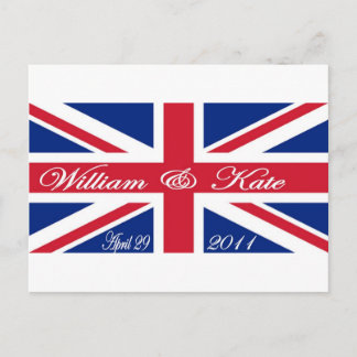 Cartão Postal Prince William e Kate