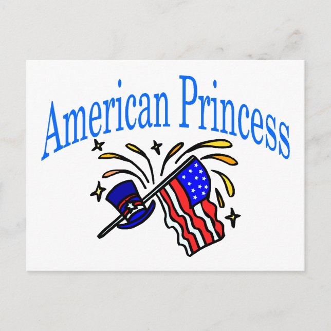 Cartão Postal Princesa Americana (Frente)