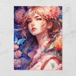 Cartão Postal Princesa Anime