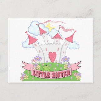 Cartão Postal Princesa Castle Little Sister