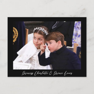 Cartão Postal Princesa Charlotte e Príncipe Louis