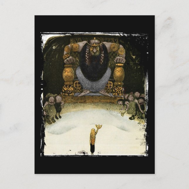 Cartão Postal Princesa com o Rei Troll (Frente)