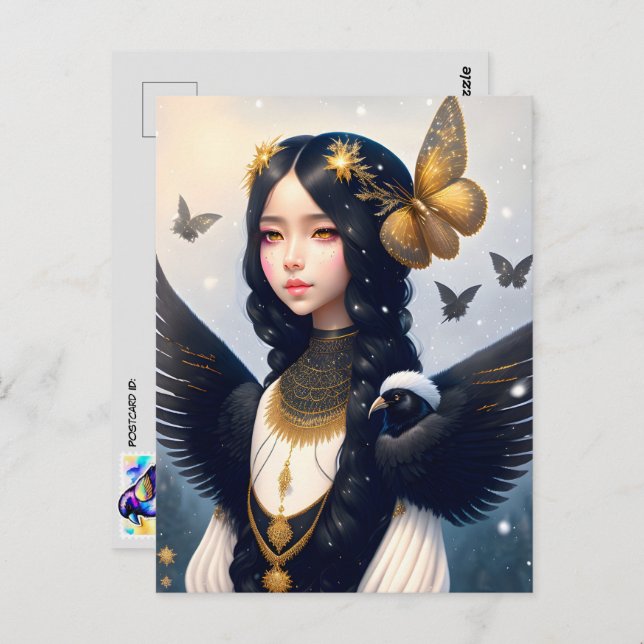 Cartão Postal Princesa Crow, Posto (Frente/Verso)
