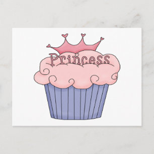 Cartão Postal Princesa Cupcake