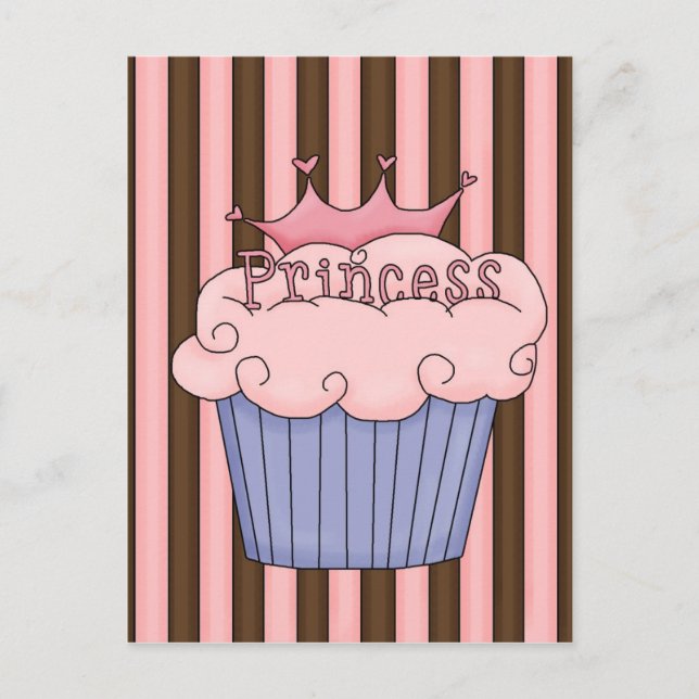 Cartão Postal Princesa cupcake (Frente)