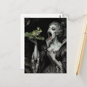 Cartão Postal Princesa da Fantasia Sombria Comeu o Sapo