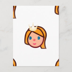 Cartão Postal princesa emoji