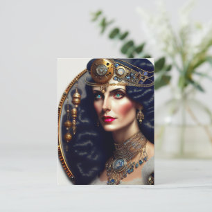 Cartão Postal Princesa guerreira Steampunk