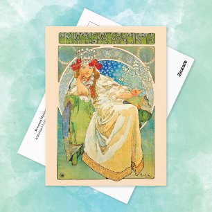 Cartão Postal Princesa Hyacinth Alphonse Mucha