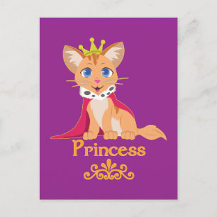 Cartão Postal Princesa Kitten