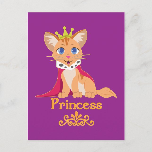 Cartão Postal Princesa Kitten (Frente)