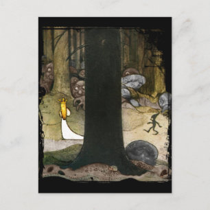 Cartão Postal Princesa na floresta