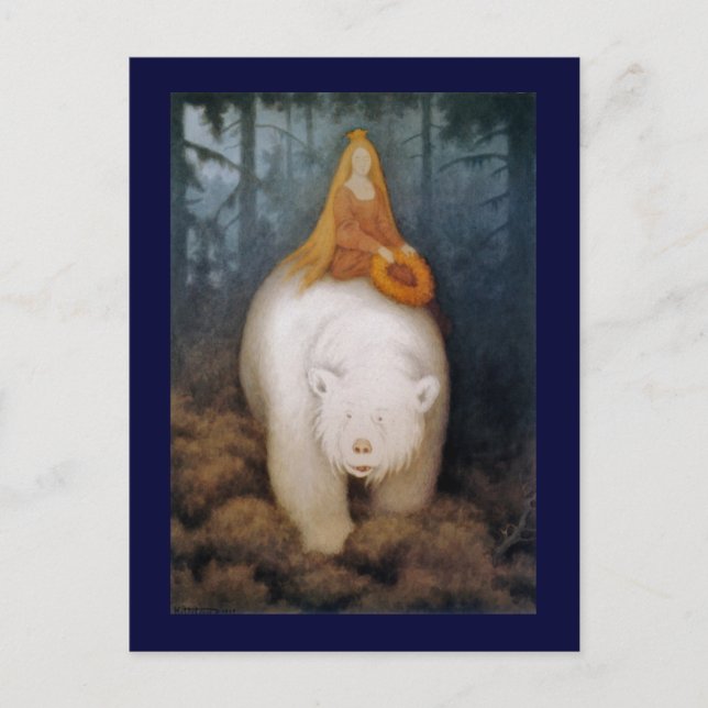 Cartão Postal Princesa Rei Urso Polar (Frente)