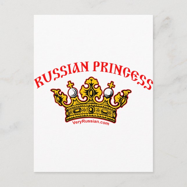 Cartão Postal Princesa Russa (Frente)