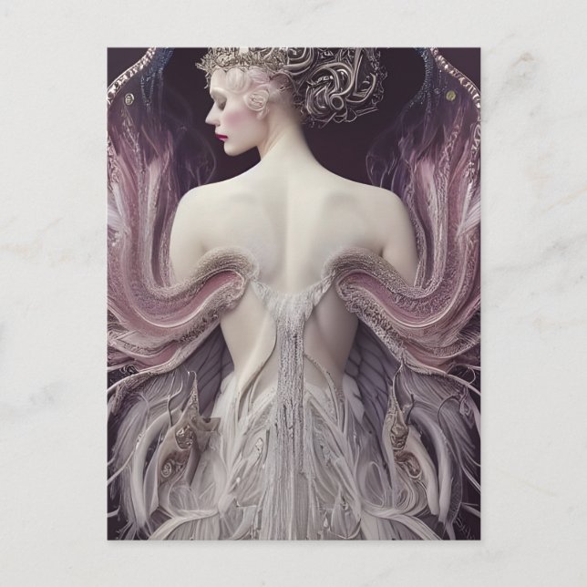 Cartão Postal Princesa Swan Rosa (Frente)