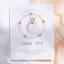 Princesa Unicórnio Mágico | Obrigado pelo Aniversá