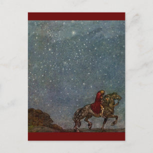 Cartão Postal Princesas a Cavalo