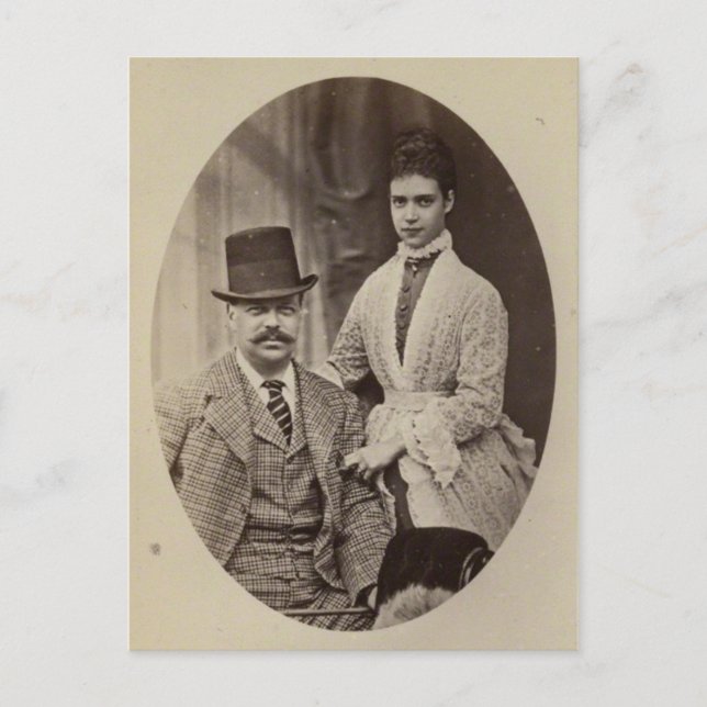 Cartão Postal PRINCESS DAGMAR da Dinamarca e Alexandre III #284 (Frente)