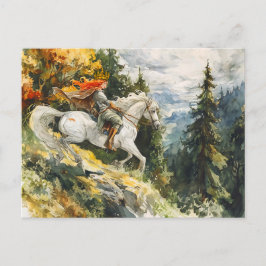Cartão Postal Princess Leap Rosstrappe Legend Watercolor