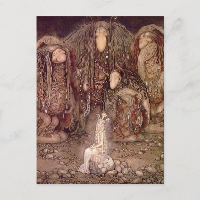 Cartão Postal Princess with Trolls (Frente)