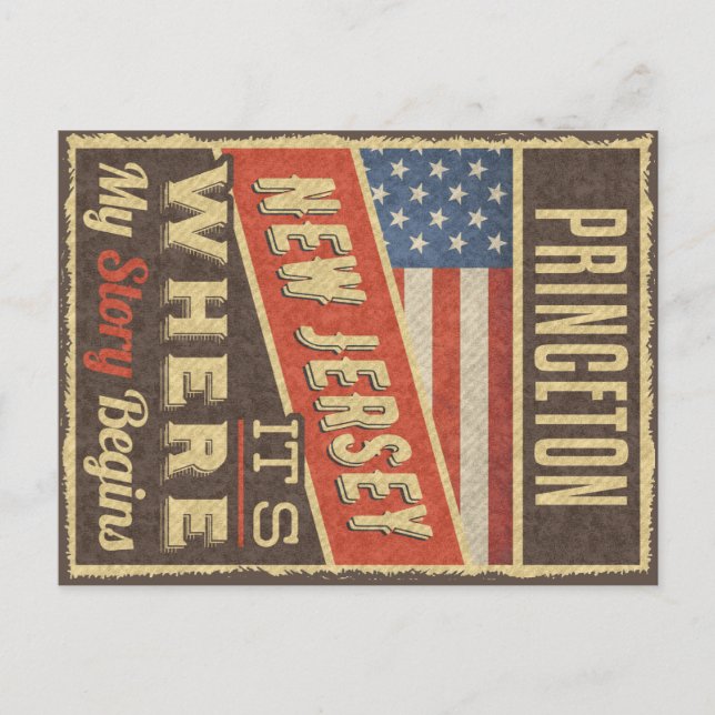 Cartão Postal Princeton New Jersey (Frente)