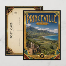 Princeville Hawaii Arte Antigo Deco Idade Dourada