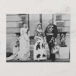 Cartão Postal Príncipe Alexandre de Hesse com sua consorte Julie