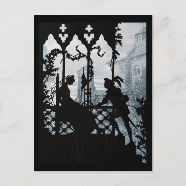 Cartão Postal Príncipe Encantado e Princesa (Frente)