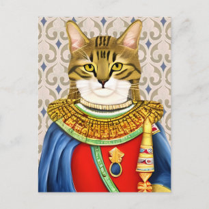 Cartão Postal Príncipe Gato Medieval
