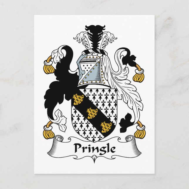 Cartão Postal Pringle Family Crest (Frente)