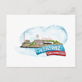 Cartão Postal Prisão Alcatraz em São Francisco