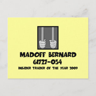 Cartão Postal Prisão Anti Bernard Madoff