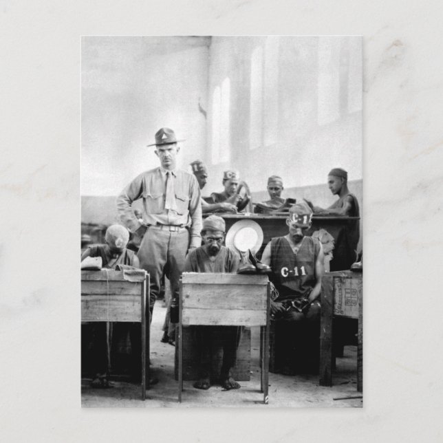 Cartão Postal Prisioneiros na Nicarágua.  Novembro de 1928.  Pal (Frente)