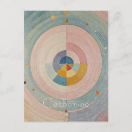 Cartão Postal Prismo Pastel: Rodas Coloridas Arco-Íris