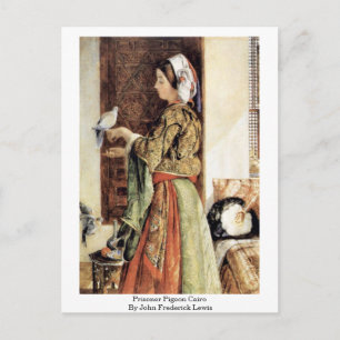 Cartão Postal Prisonista Pigeon Cairo Por John Frederick Lewis