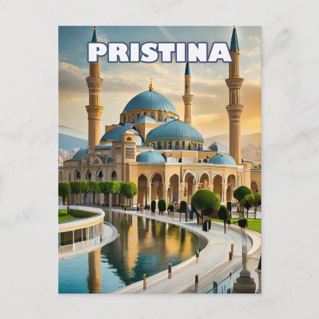 Cartão Postal Pristina, cœur vibrant du Kosovo (Frente)