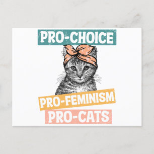 Cartão Postal Pro Choice Pro Feminismo