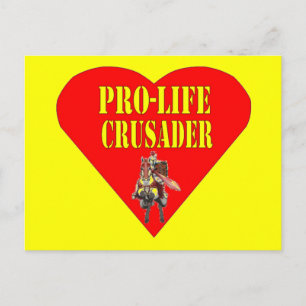 CARTÃO POSTAL PRO LIFE CRUSADER