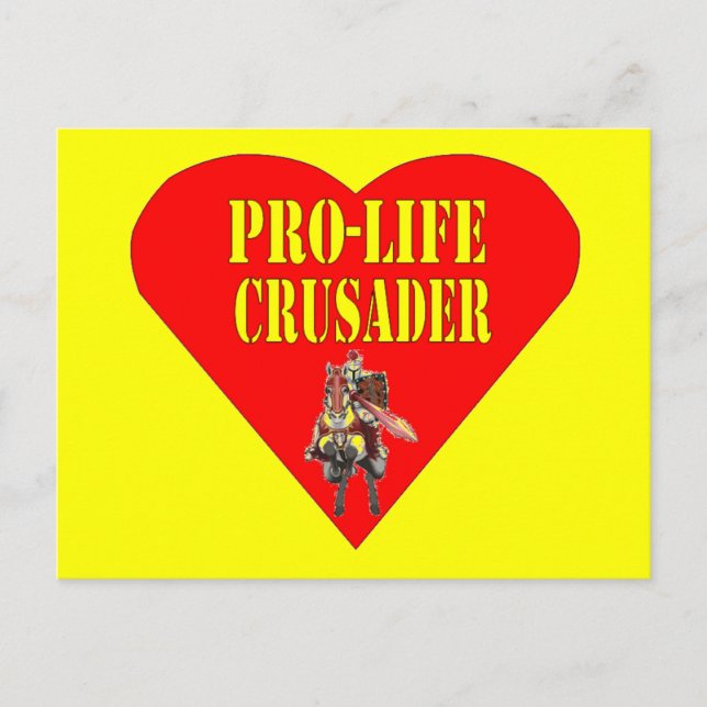 CARTÃO POSTAL PRO LIFE CRUSADER (Frente)
