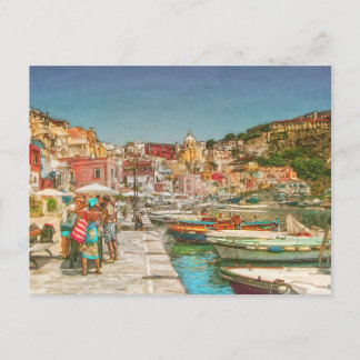 Cartão Postal Procida Island, Itália Canvas Print
