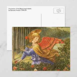 Cartão Postal Procissão do Anjo Magi por Benozzo Gozzoli