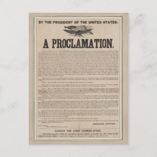 Cartão Postal Proclamação de Emancipação Preliminar em Largura