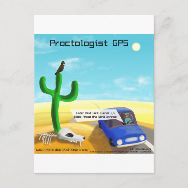 Cartão Postal Proctologia Divertida (Frente)