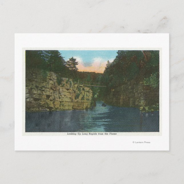 Cartão Postal Procurando Longos Rapids do Flume (Frente)