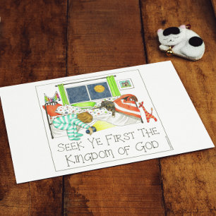 Cartão Postal Procurar primeiro o Reino de Deus Inspiracional