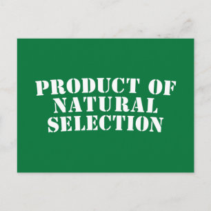 Cartão Postal Produto Da Seleção Natural