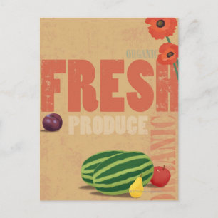 Cartão Postal Produto orgânico