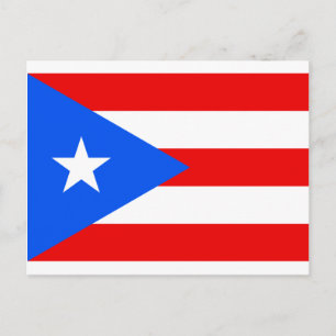 Cartão Postal Produtos da Bandeira de Porto Rico