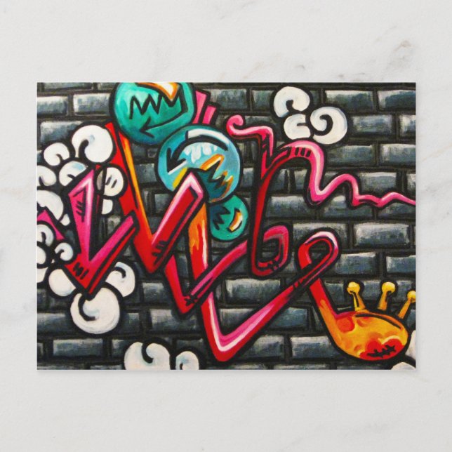 Cartão Postal Produtos de Grafite artístico (Frente)