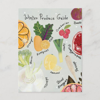 Cartão Postal Produtos de Inverno